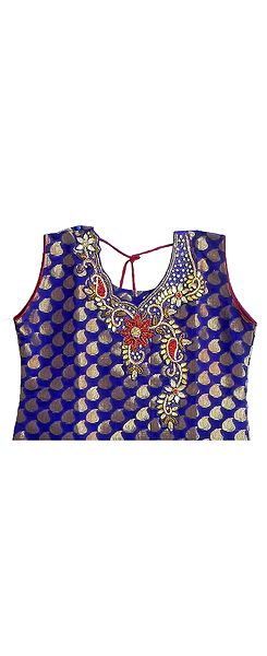 Purple Kurta Art Banarasi Silk Churidar main image 1