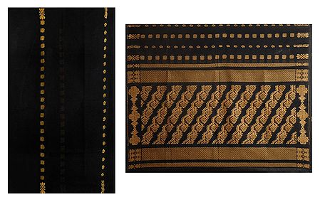 Black Tangail Saree with Gorgeous Pallu