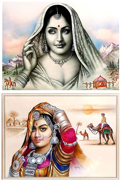 Indian Women - Set of 2 Posters