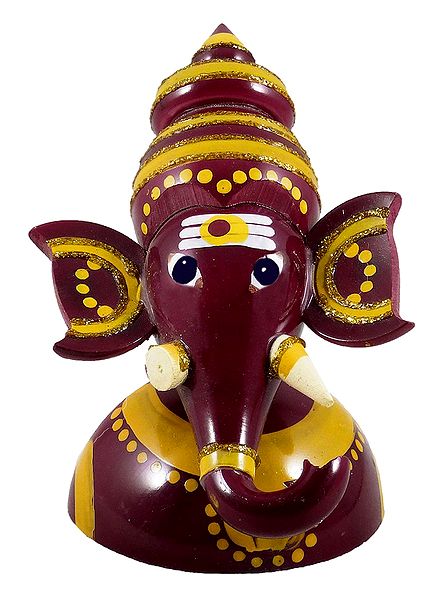 Half Bust Ganesha - Chennapatna Doll