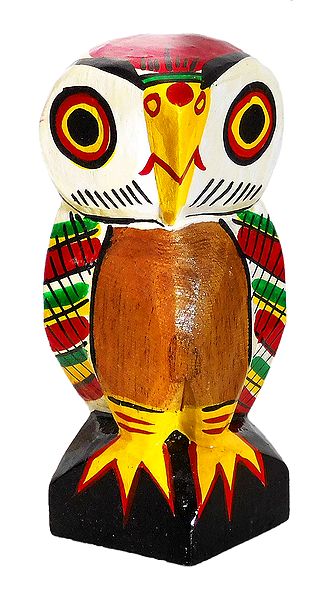 Owl with Colorful Painting