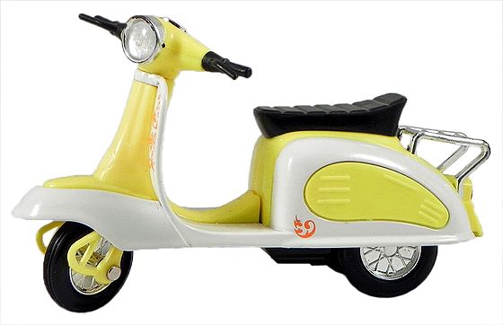 Buy Yellow with White Acrylic Toy Scooter