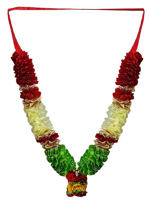 Multicolor Satin Ribbon Garland