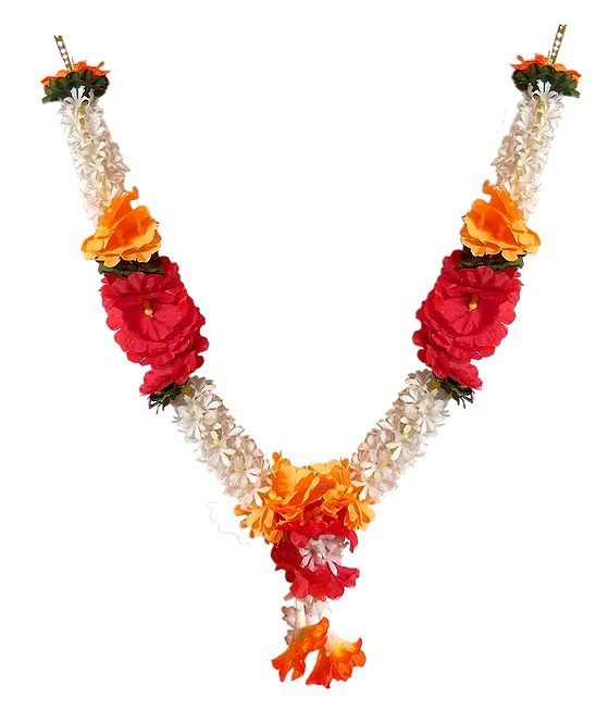 White Synthetic Flower Garland