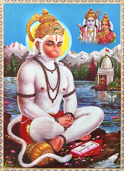 Hanuman in Meditation