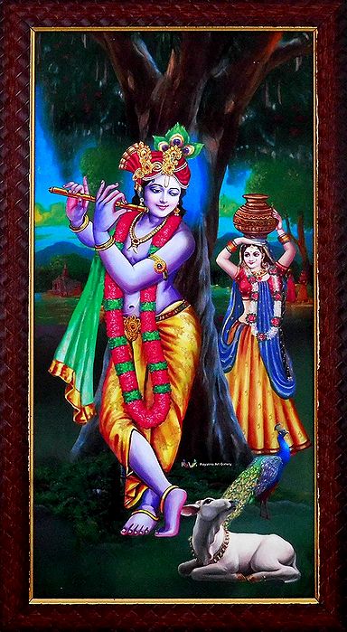 Radha Krishna - Screen Print