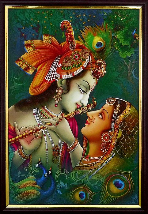 Radha Krishna - Screen Print