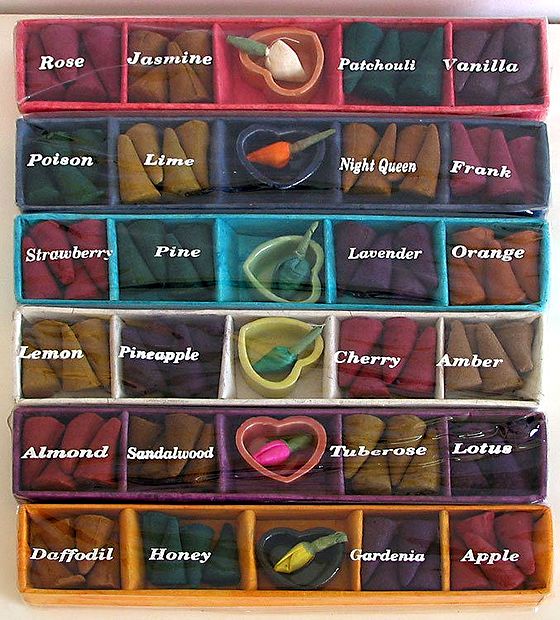 Twenty Four Different Fragrance of Incense Cones with Ceramic Holder
