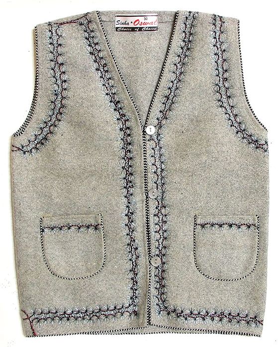 Woolen Lapel Jacket With Front Zipper Closure