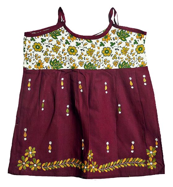 stitched short frocks