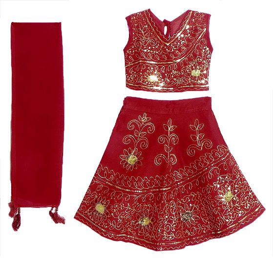red ghagra