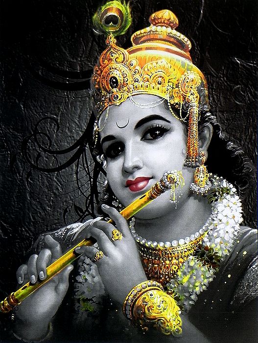 Krishna as a King of Dwarka - Poster