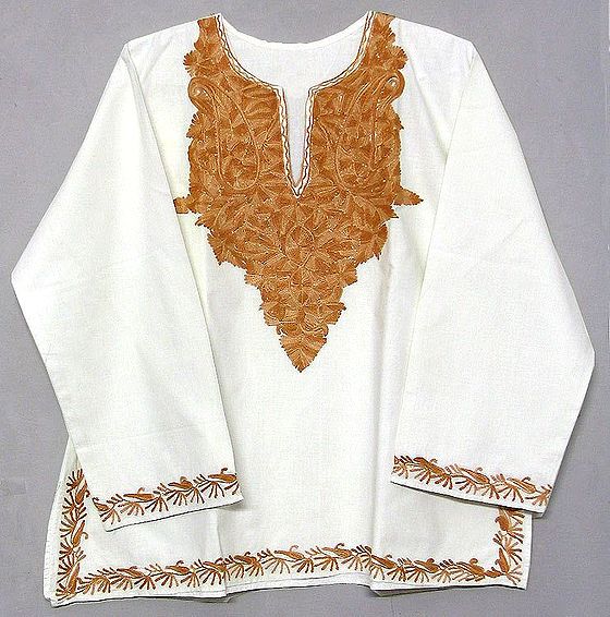 Kashmiri Kurti for Women Cotton Kurti with Embroidery