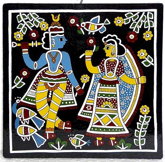 Radha Krishna Wall Hanging