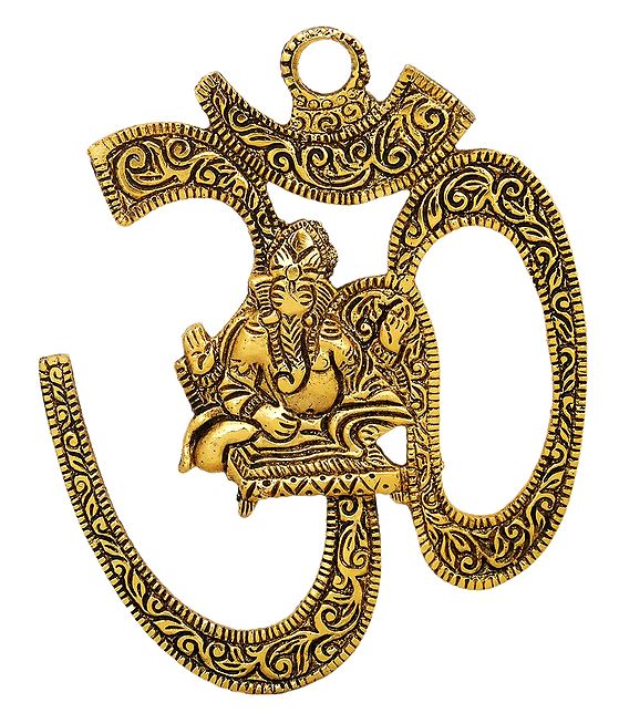 Hindu Symbol Om Metal Wall Hanging