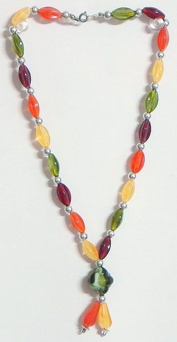 Bold Beaded Multicolor Necklace main image 1