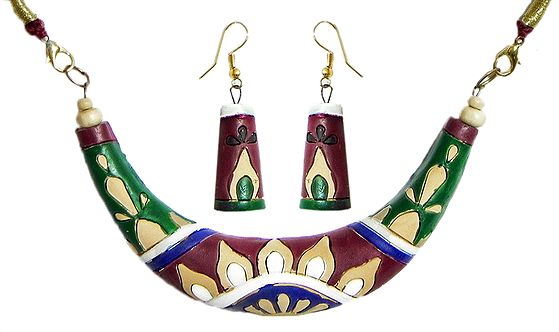 Multicolor - Bishnupur Handpainted Terracotta Earrings 141