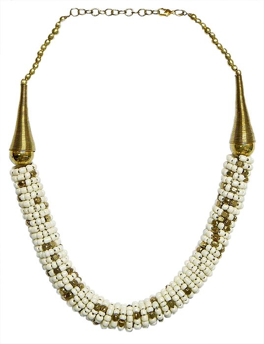 White Bead Necklace