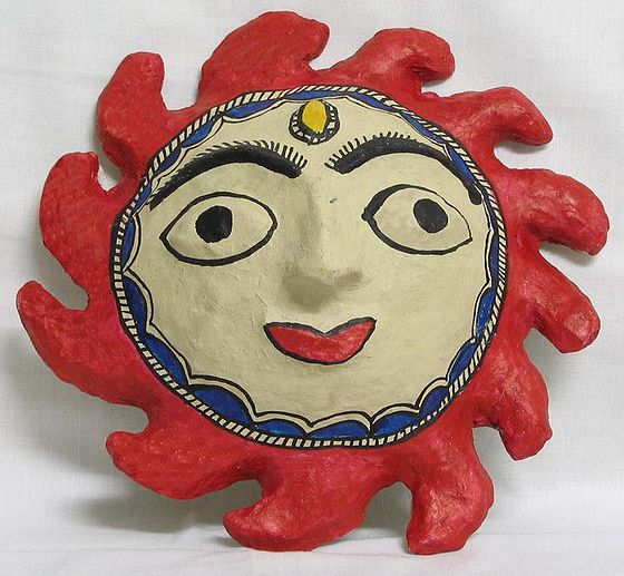 Wall Hanging Sun God Art of Bihar