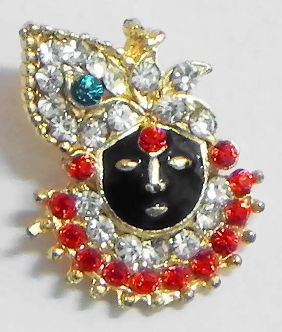 Stone Studded Krishna Pendant