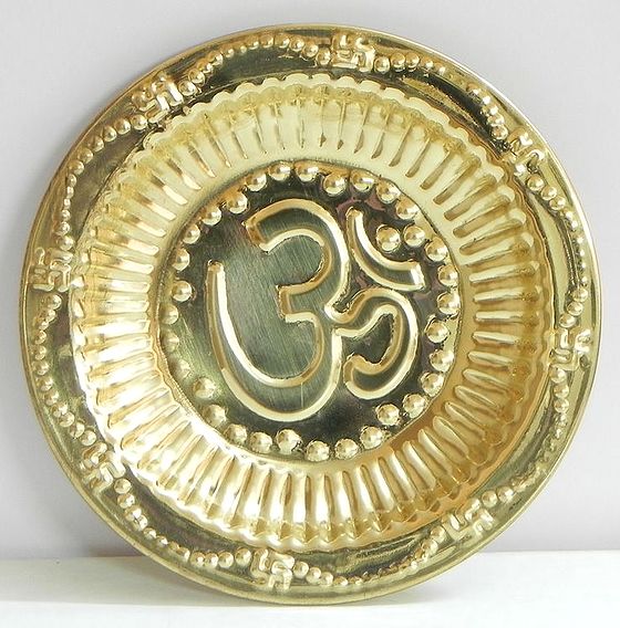 Brass Plate with Om
