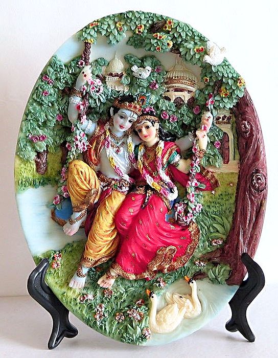 Radha Krishna on Swing