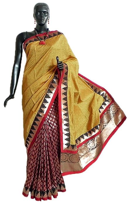 silk half saree model