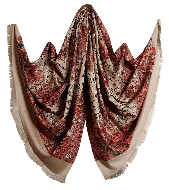 handmade woolen shawl design