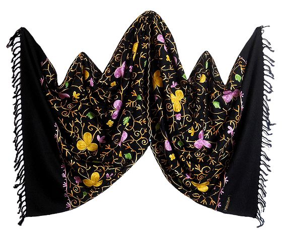 Blackout Bliss Acrylic Woolen Stoles main image 1