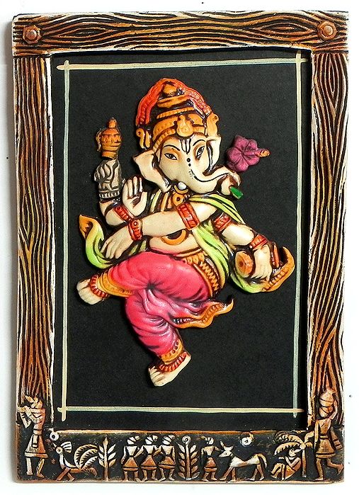 Dancing Ganesha Wall Hanging