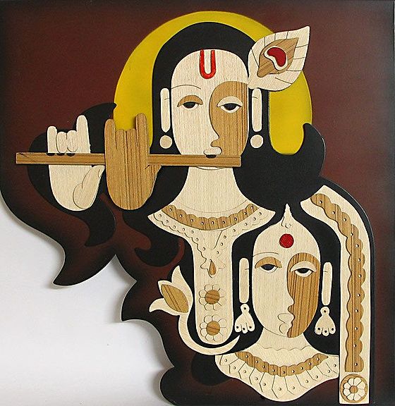 Radha Krishna Wall Hanging