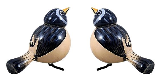 Pair of Wooden Birds