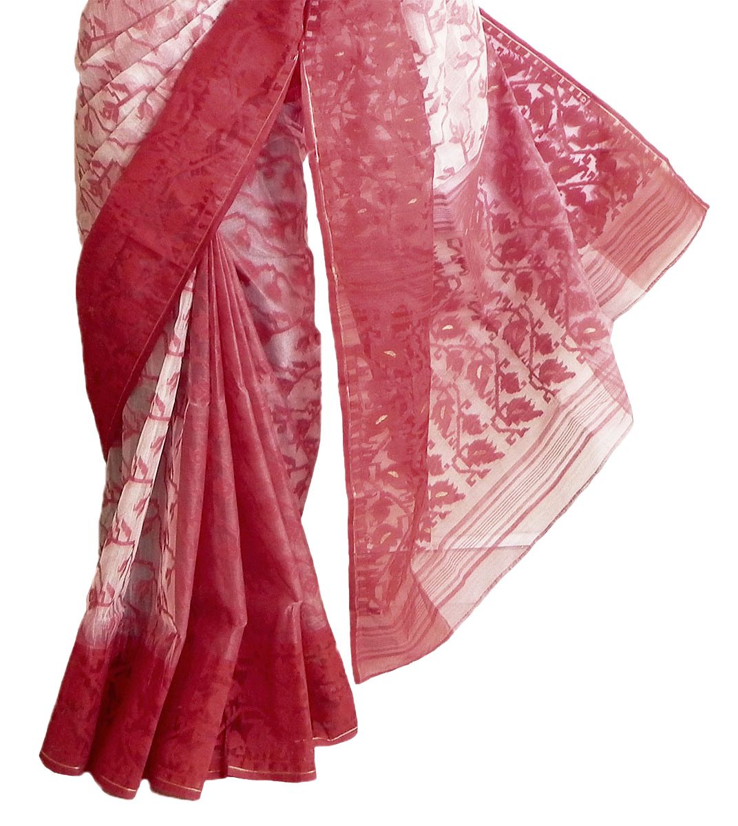 Dhakai jamdani cotton saree Clearance