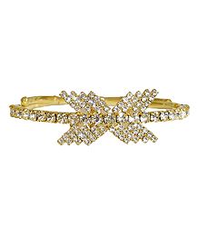 White Stone Studded Armlet (To Wear on Upper Arm)