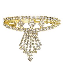 White Stone Studded Armlet (To Wear on Upper Arm)
