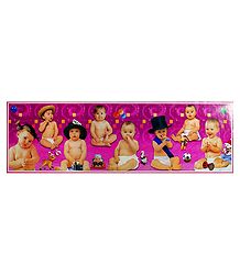 Playful Babies - Poster