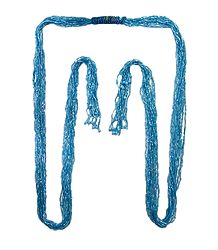 Blue Beaded Waistband