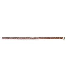 Peach and White Glitter Belt