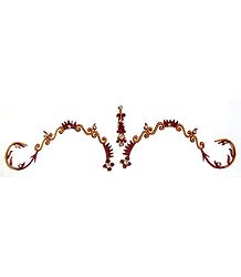 Maroon Stone Studded Bridal Bindi