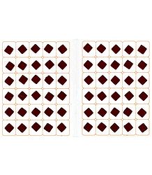 Maroon Felt Square Bindis