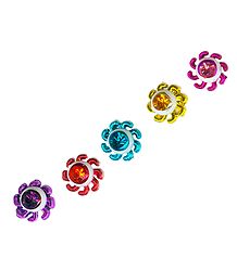 Multicolor Wheel Bindis 