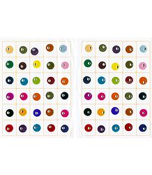Multicolor Felt Small Round Bindis