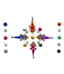 Multicolor Designer Stone Bindis