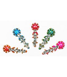 Multicolor Stone Studded 5 Long Bindi
