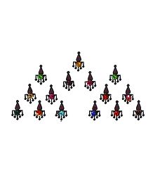 15 Multicolor Stone Bindis