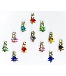 Multicolor Stone Studded Small Bindis