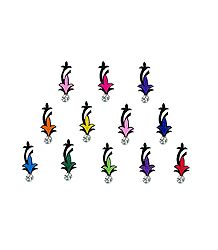 Multicolor Small Flower Pot Bindis