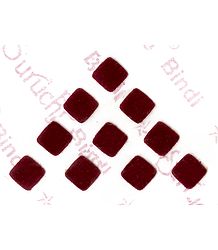 Maroon Felt Square Bindis