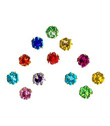 Multicolor Stone Studded Round Bindis