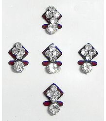 White Stone Studded Small Bindis